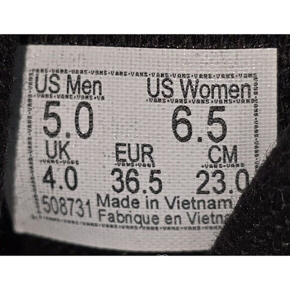 VANS Authentic Iridiscent Checkerboard Women's Sz 6.5 Black Multicolor Shoes NEW - Picture 8 of 9